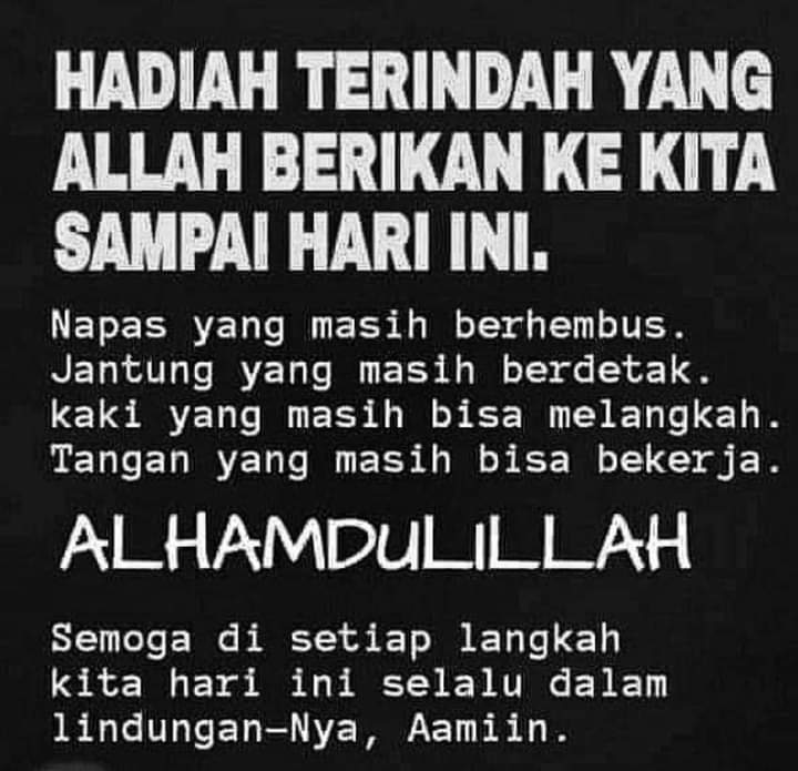 ZafirahAliah1's tweet image. Syukur nyaaa...Masih Ada disini..
Allah beri peluang Kita Di dunia lagi.
Nak jadi orang Yang Makin baik.
Hamba Yang lebih baik. 🥰🌹
#programkurus