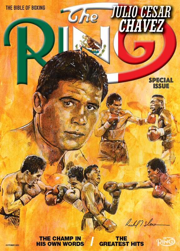 VersaceBoxing's tweet photo. 👀🤯OUR NEW COVER STAR IS EL GRAN CAMPEON MEXICANO JULIO CESAR CHAVEZ! This issue is available ON DIGITAL NOW and the Print Copy can be pre-ordered at The Ring Shop: https://t.co/F0I9oZWAI9. What a cover!!! 😲 DO NOT MISS IT!!! #boxing #JulioCesarChavez 🇲🇽🥊🇲🇽 https://t.co/s1VPtOrPMX