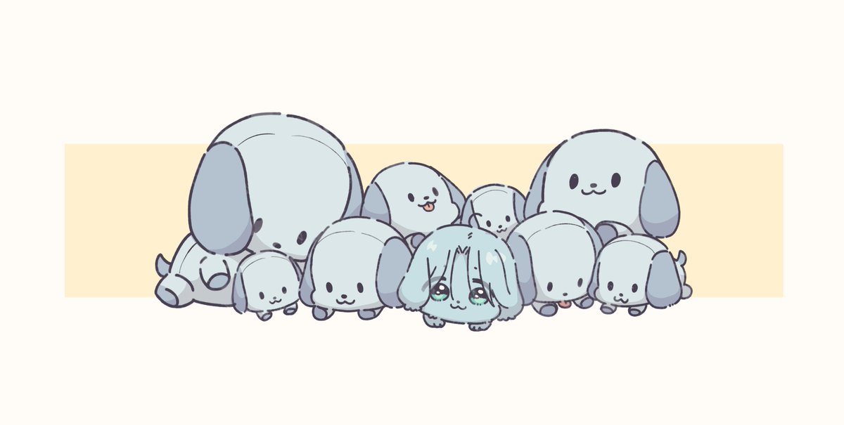 「ぬいぐるみ～ヌ🐶🐶🐶🐶🐶 」|🐸女々男🐸のイラスト
