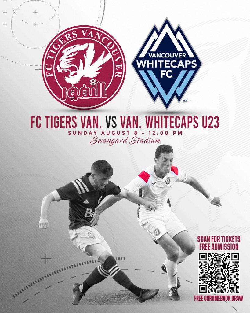 aftncanada's tweet photo. A reminder, the Whitecaps are heading back to Swangard on Sunday! The U23's will take on @fctigerssoccer. There's likely to be some of the MLS squad playing. Kick off is noon, admission is free. Can't make it? Myself &amp; @_GideonHill will have the call on the Tigers YouTube channel https://t.co/e1lWaFrLGL