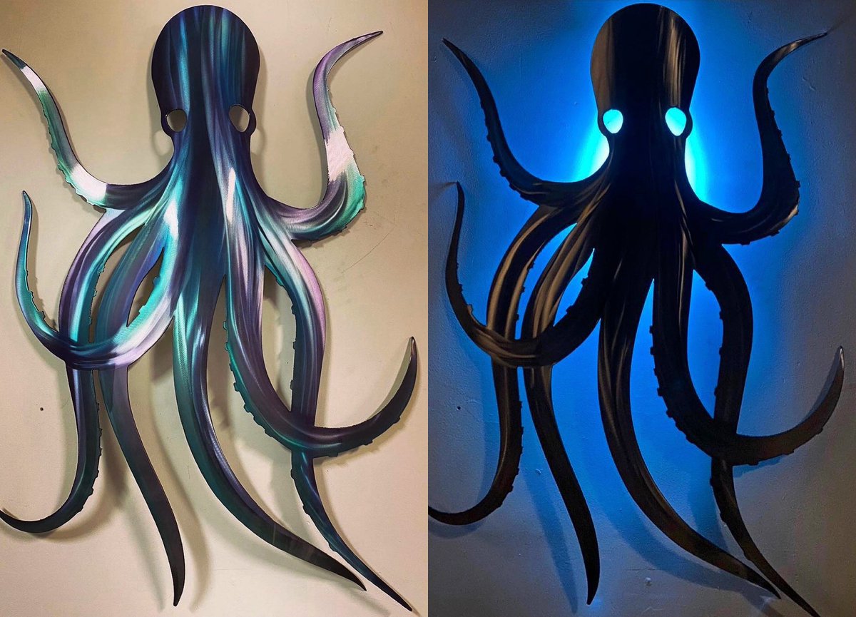 gallartworks's tweet image. FBF to this lit up Octopi 🐙💡
36”x27”x5” cold forged from 16 gauge stainless steel.
.
.
.
.
.
#gallartworks #octopus #sculpture #marineart #sealife #stainlessart #fish #art #coastalinteriors #coastalhome #marineartist #octopoda #sandiego #sandiegoartist