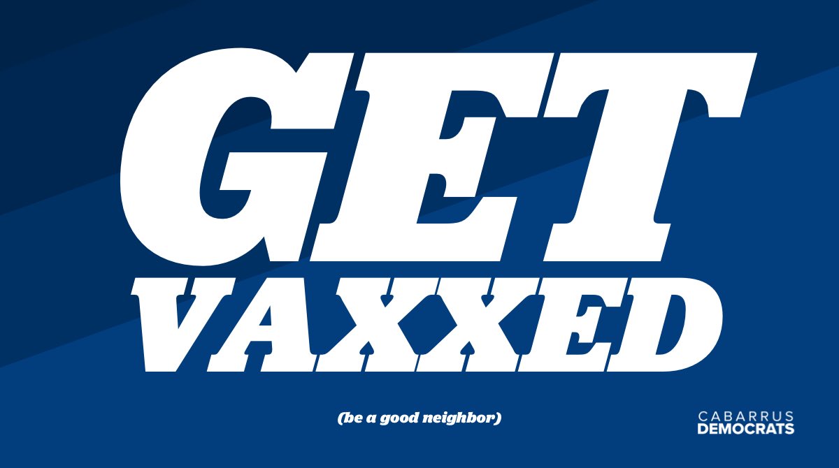 Be a #good neighbor. Get vaccinated.

Info: cabarrushealth.org/605/COVID-19-V…