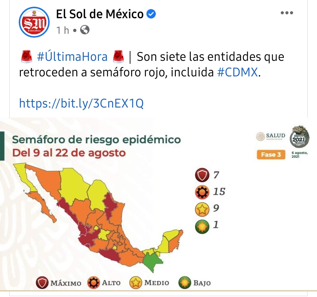 A pesar de retroceder en el semáforo epidemiologico a naranja y rojo en todo el país, el presidente quiere regresar a las clases presenciales, ¿ustedes que opinan?