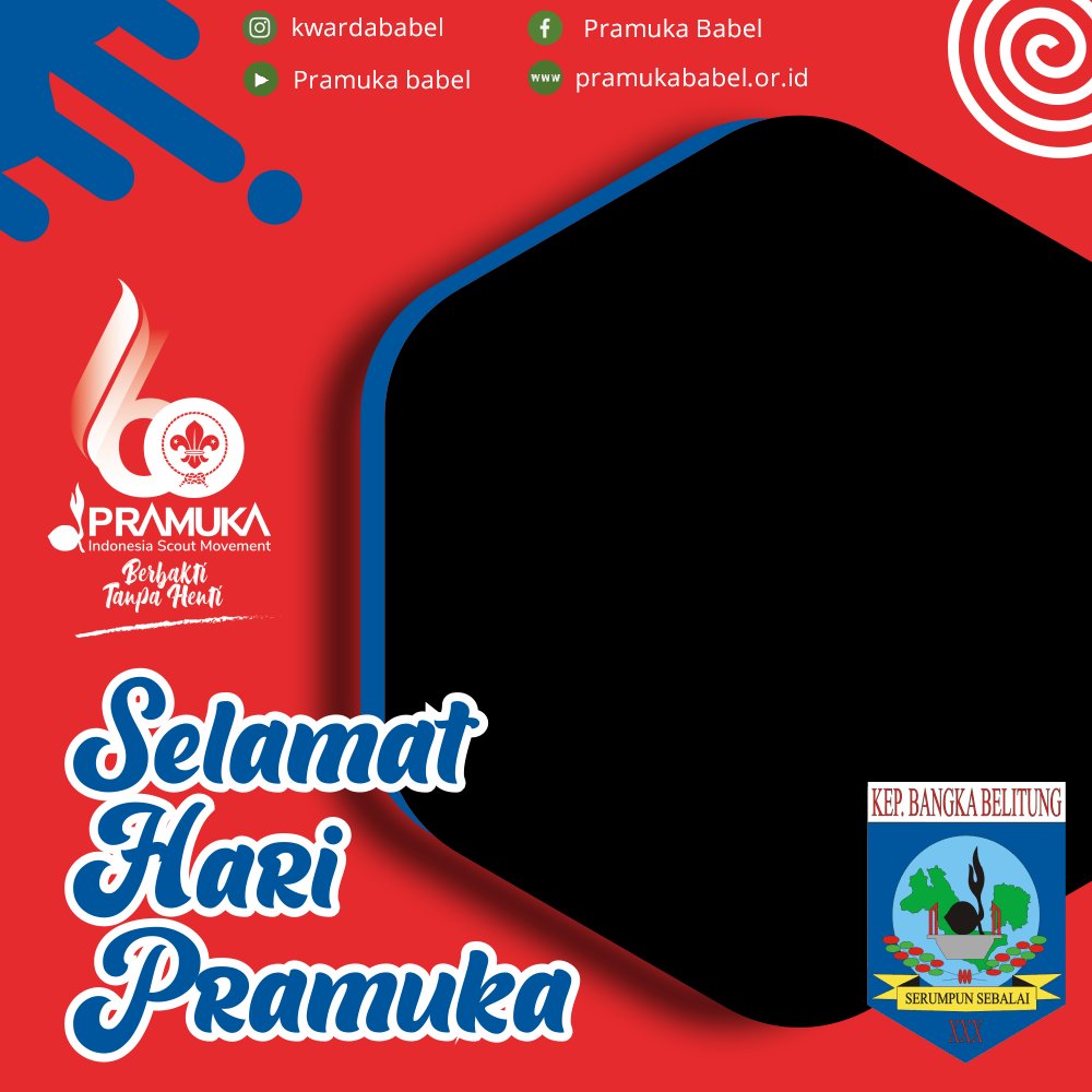kwardababel's tweet photo. Yuk ramaikan twibbon hari pramuka.
klik link di bawah ini
https://t.co/wfB5GBXrE1 https://t.co/r9nuWBo37Y