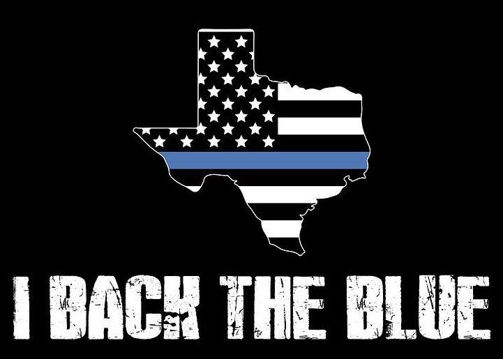 Let's flood social media with this image. Share and show your support for the brave men and women of law enforcement. #TXBacksTheBlue #Pray4Police #LawEnforcement