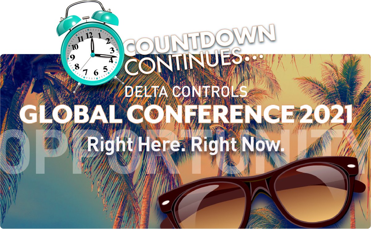 DeltaIBT's tweet photo. The @deltacontrols Global Conference 2021 countdown continues! We are looking forward to seeing you in Miami to talk #Opportunity; #O3, Red5, #iOt, #enteliWEB, enteliVAULT. Register now. https://t.co/UBkQq4IJPg  #DeltaRightNow #RightHere #RightNow https://t.co/UOoMNpm3le