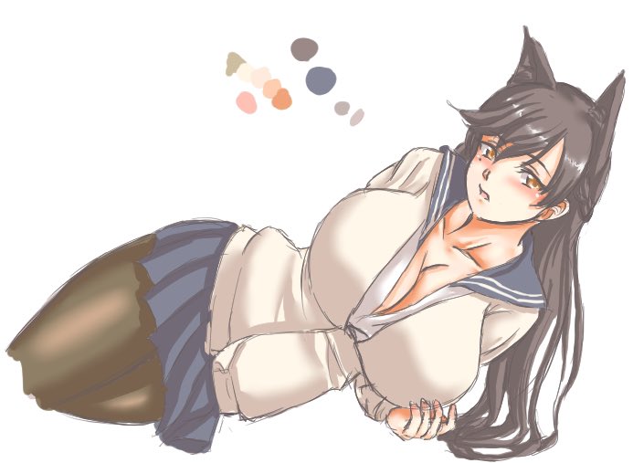 32
愛宕
最近あまりヤベーやつには入れられてないけどヤベーやつ
すけべ度は高めだが、普段の言動を見るに姉妹の中でもトップクラスに鍛えてそうな子で、あまり全体が柔らかボディな印象はない
腹筋や足は浮き出ない程度には鍛えてそう

性能的には実質常時砲火力アップ…強い 