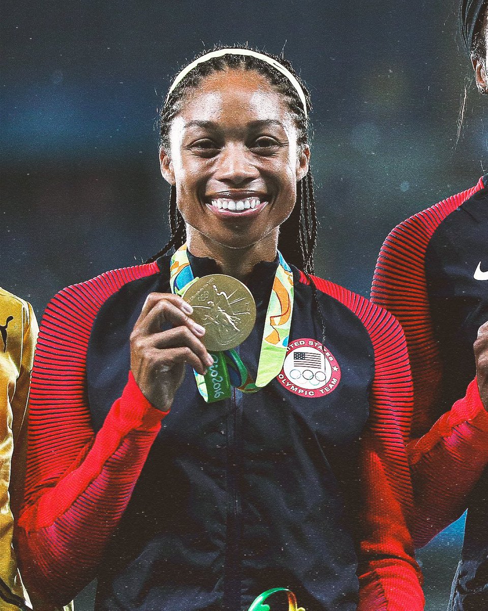 Athens.
Beijing.
London.
Rio.
Tokyo.

5 Olympic Games. 10 Olympic medals.

Legend. <a href="/allysonfelix/">Allyson Felix</a> 

#OlympicHERstory | #TokyoOlympics