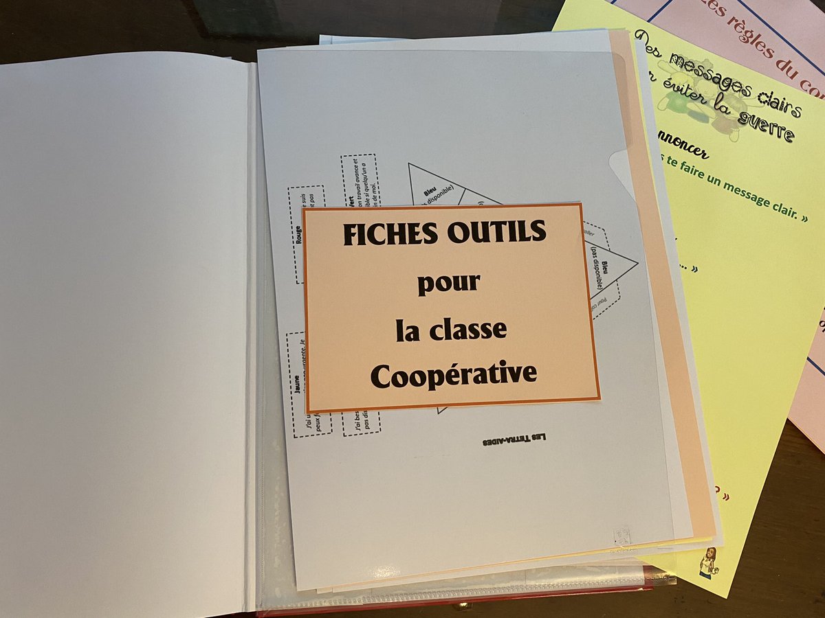 Cahier de vie de la classe coopérative … 2e partie. L’entraide :)
