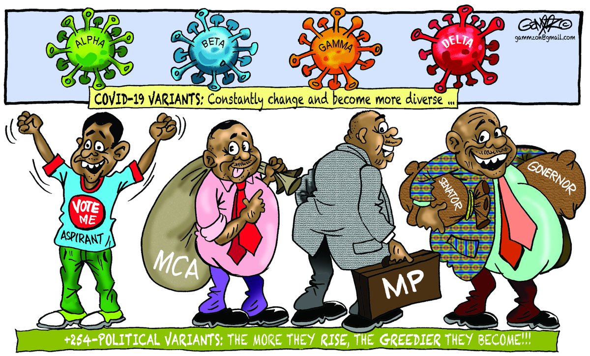 #TumwachieMungu  Highly contagious... #KomeshaCorona #KomeshaUfisadi Cartoon for @StandardKenya @SDEKenya