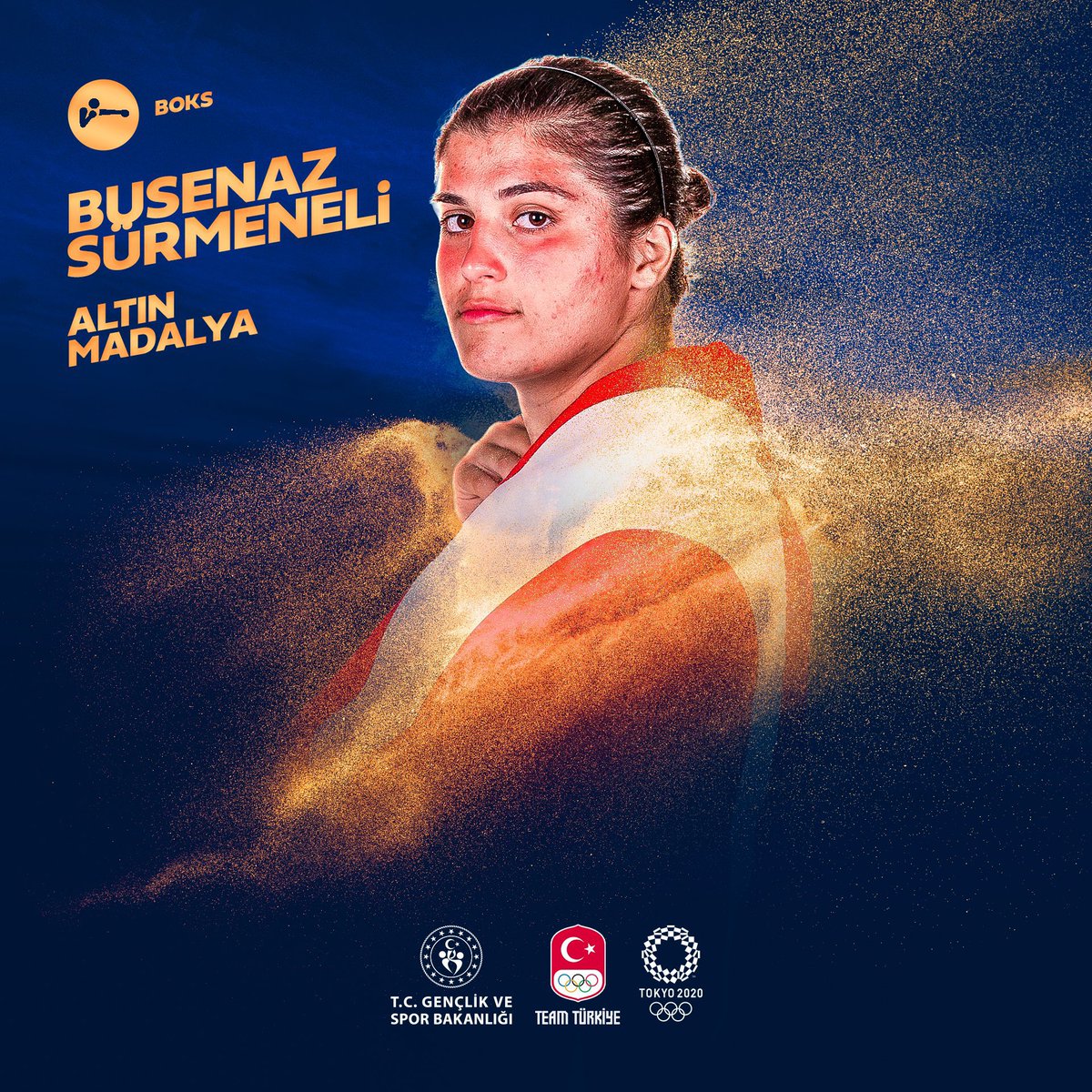 BUSENAZ SÜRMENELİ OLİMPİYAT ŞAMPİYONU! 🥇

Milli boksörümüz Busenaz Sürmeneli, 69 kg final karşılaşmasında Çin Halk Cumhuriyeti’nden Hong Gu’yu yenerek boksta olimpiyat tarihimizin ilk Altın Madalyasını kazandı. 🇹🇷 <a href="/eyupgozgec/">Eyüp GÖZGEÇ</a> @boksfederasyonu <a href="/busenazsurmneli/">Busenaz Sürmeneli</a>