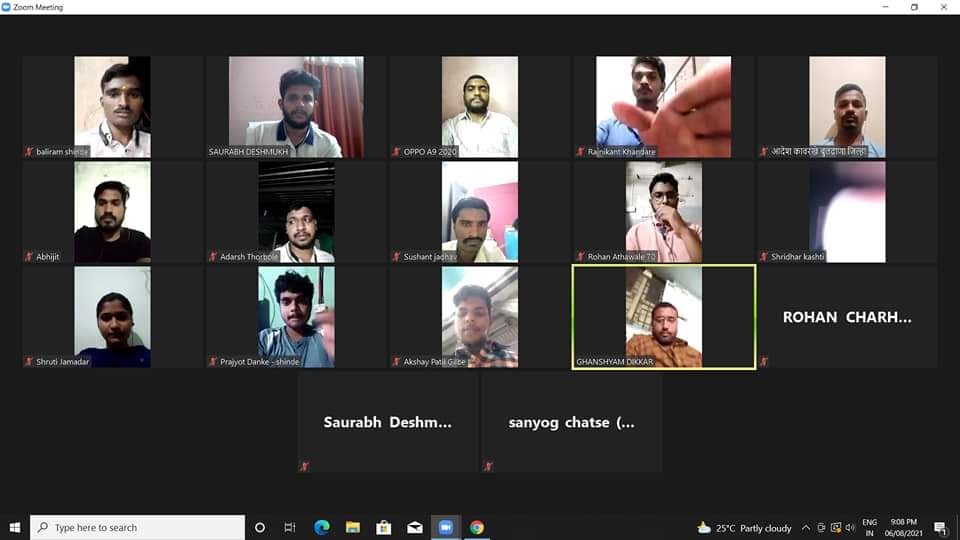 राष्ट्रवादी विद्यार्थी काँग्रेस प्रदेशाध्यक्ष सन्माननीय सुनिल दादा गव्हाणे साहेब यांच्या मार्गदर्शना अंतर्गत राष्ट्रवादी विद्यार्थी काँग्रेस महाराष्ट्र प्रदेश रोजगार उपक्रम टीमचा ट्रेनिंग चा प्रारंभ आज झाला.
<a href="/Jayant_R_Patil/">Jayant Patil- जयंत पाटील</a> <a href="/supriya_sule/">Supriya Sule</a> <a href="/SunilGavhaneNcp/">Sunil Gavhane</a>