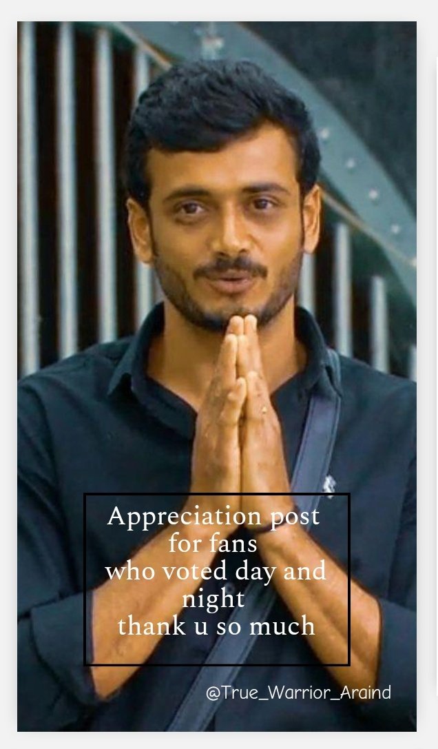Palls95573613's tweet photo. Thanks for voting
All of u really worked hard
Let's hope for best
#KPForWin
#BBK8
#BBK8SecondInnings
#AravindKP https://t.co/I4Xpv007N3