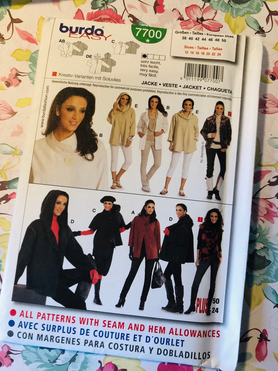 WatsonsVintage's tweet image. NEW LISTING Take a peek at this FABULOUS Very Easy Sewing Pattern in my #etsyshop : Uncut burda Easy Sewing Pattern 7700 for a Ladies Jacket in Five Variations In Sizes 12-24 Contemporary Very Easy Pattern #PlusSizePattern etsy.me/3fFBGkx #burda #SewingPattern #Jacket