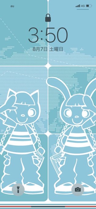 ロック画面のtwitterイラスト検索結果