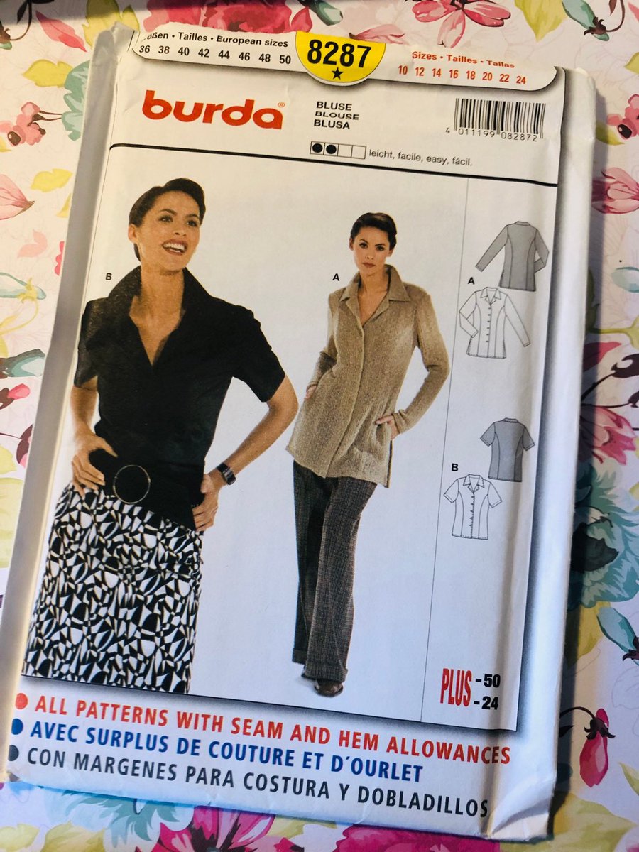 WatsonsVintage's tweet image. NEW LISTING available now in my #etsyshop : Uncut burda Sewing Pattern 8287 for a Ladies Fitted Blouse in Two Variations in Sizes 10-24 - Supply Pattern - Easy Sew Pattern - Plus Size etsy.me/3iwrXz7 #burda #PlusSizePattern #LadiesFittedBlouse #EasySewPattern #Beginner