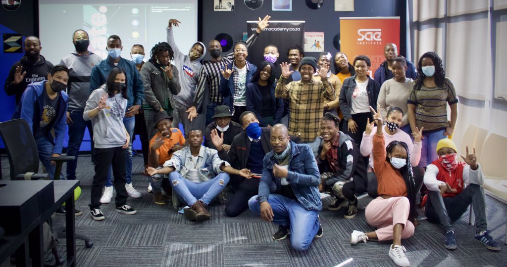 Lim_Academy's tweet photo. Great Orientation Day for the selected 31 students. 

LIMA’s COO @Angeliquematsim &amp; @sae_institute Managing Executive Darryn Van Zyl welcomed the students to the programme. The Director of Creative Arts &amp; Cultural Afdairs Mr Shane Maja was also present to address the day. https://t.co/Ufq9uCeCp3