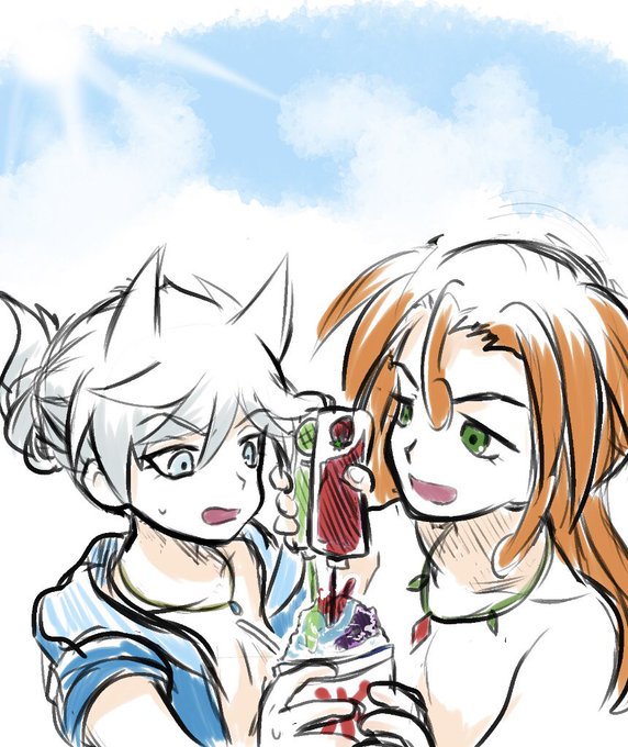 レインボーかき氷のtwitterイラスト検索結果