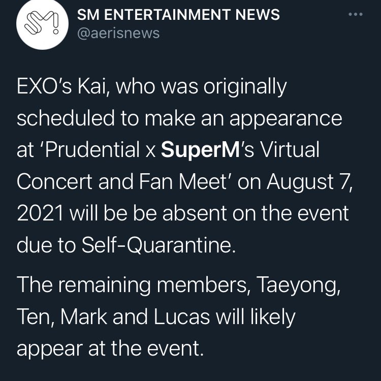 mochiedoie's tweet photo. wait i just realized the Superm concert later will be like NCT U CONCERT since kai is in self quarantine 😭 OT4 ㅠㅠ 

#SuperM #PRUxSuperM #Wayv #NCT #EXO #SHINee https://t.co/lM78Ivfztw
