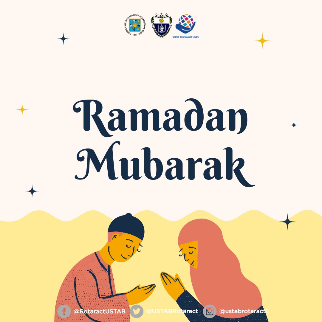 “Patience is a pillar of faith” - Hz Umar ibn al-Khattab
Let us honor our Muslim brothers and sisters on this holy month, as they find solace in their practice of sacrifice and purity.

#ServeToChangeLives
#LifeChanging
#ABRotaract

1/2