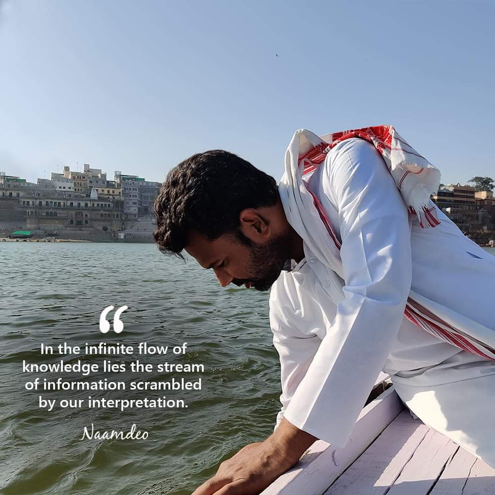 Deepakkugoswami's tweet image. &quot;In the infinite flow of knowledge lies the stream of information scrambled by our interpretation.
- Naam Deo

#NaamDeo #Wisdom #InfiniteFlow #Knowledge #Interpretation #Qotd #Spirituality #Spiritualität #Spiritualité #Spiritualità #духовность #Espiritualidad #Yoga #NaamDeoQuotes