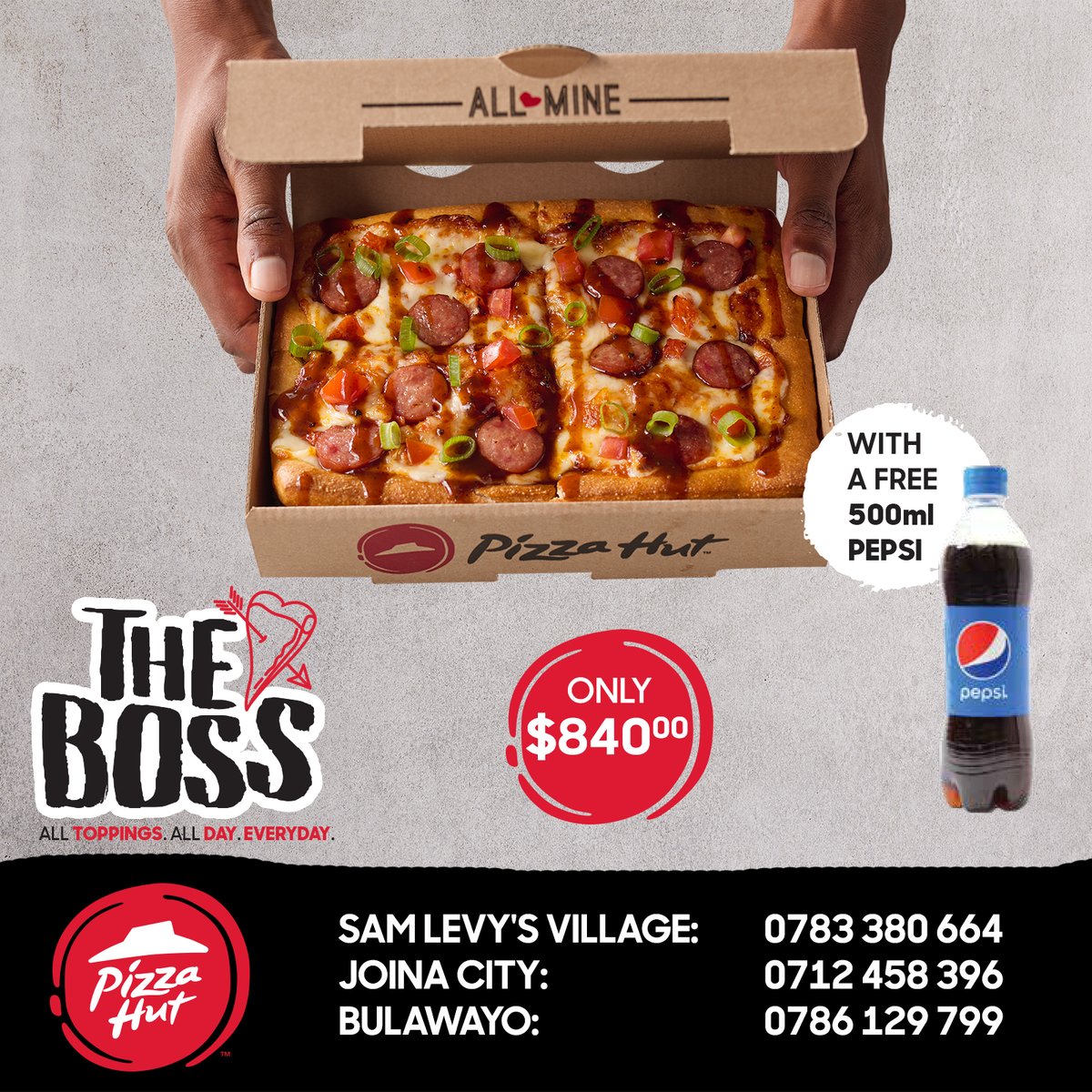 Order #LikeABoss on the weekend and get the perfect meal for 1 🍕👍