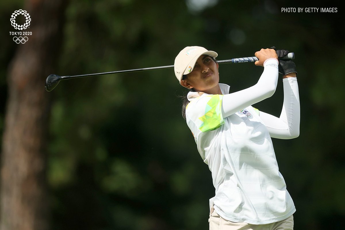 OlympicKhel's tweet photo. Waking up early, checking up on #golf rules, following her game with every shot... #IND followed this sport like never before! ❤️

Aditi Ashok, you're a champion! 🙌

#Tokyo2020 | #UnitedByEmotion | #StrongerTogether | @aditigolf https://t.co/E0wn5wYZOT