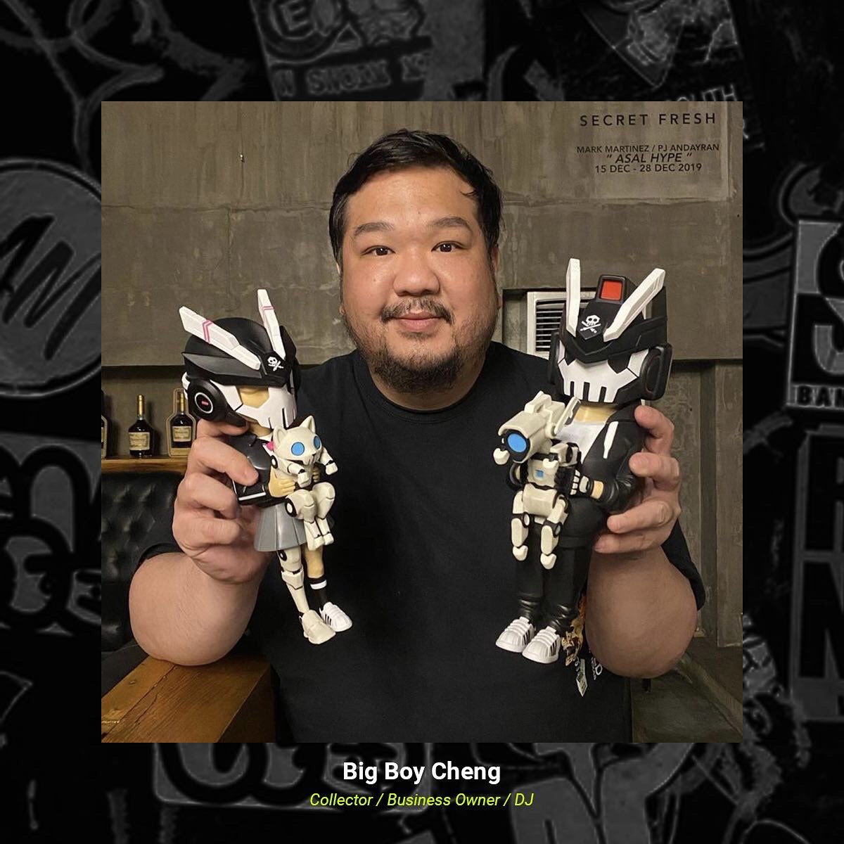 lunaXyph's tweet photo. This man has always been the most hardcore of collectors this side of Asia. Starting out as a collector turned gallerist, he has championed not only sneakers but today’s local artists as well. His life is a collage of fine street art, sneakers, collaborations and everything cool. https://t.co/PoHHHxGELj