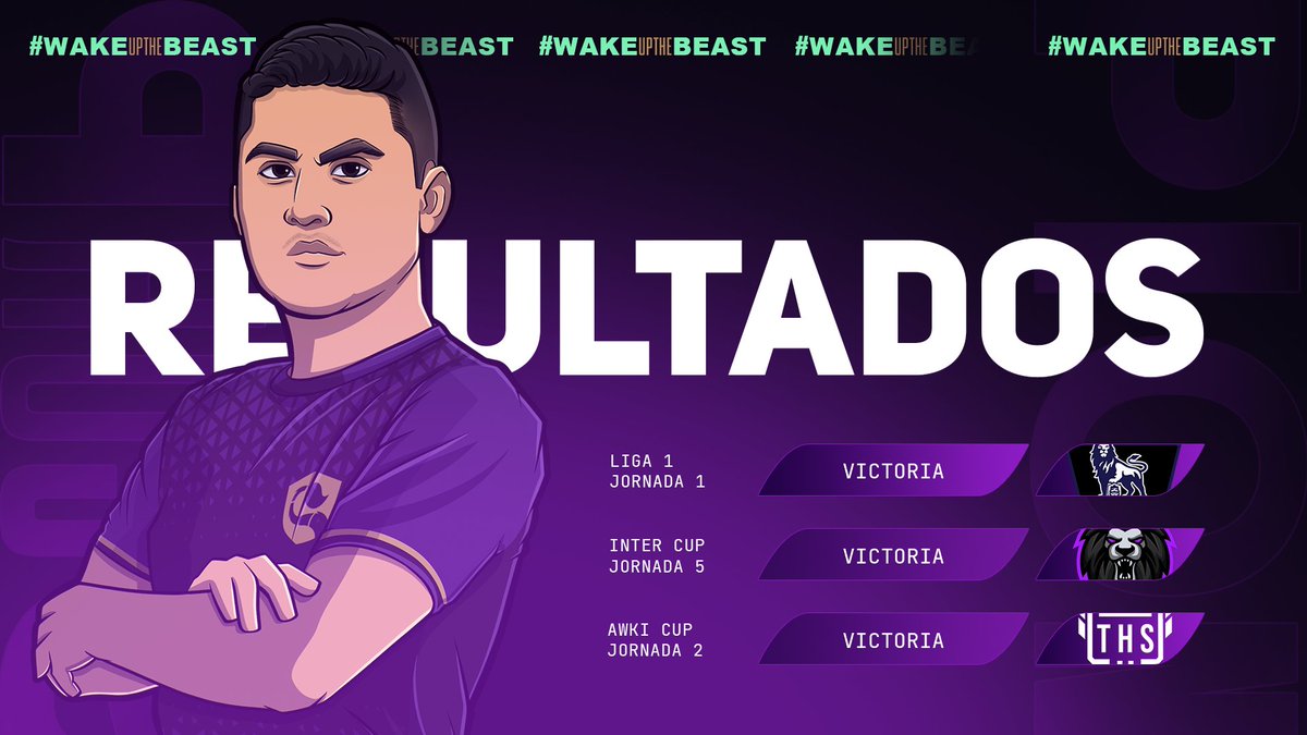 Scorpions™ (@scorpionsgg) on Twitter photo Resultados del día 🦂
¡Tres de tres, GG WP! ✌🏻
🏆 <a href="/LIGA1_PE/">LIGA 1 PERÚ</a>
⚔️ @TacnaEsports
🏅 <a href="/SCPShadow/">Shadow Knight</a>
📊 2×0
📺 bit.ly/SCPxTCN
🏆 <a href="/Cup_Internation/">International Cup</a>
⚔️ @LyonixGaming
📊 2×0
🏆 <a href="/Awki_Cup/">Awki Cup - JZeroJak</a>
⚔️ <a href="/TheHighSociet11/">The High Society</a>
🏅 <a href="/slec_alex/">Slec🦥</a> & <a href="/SCPShadow/">Shadow Knight</a>
📊 2×0
#WakeUpTheBeast Resultados del día 🦂
¡Tres de tres, GG WP! ✌🏻
🏆 <a href="/LIGA1_PE/">LIGA 1 PERÚ</a>
⚔️ @TacnaEsports
🏅 <a href="/SCPShadow/">Shadow Knight</a>
📊 2×0
📺 bit.ly/SCPxTCN
🏆 <a href="/Cup_Internation/">International Cup</a>
⚔️ @LyonixGaming
📊 2×0
🏆 <a href="/Awki_Cup/">Awki Cup - JZeroJak</a>
⚔️ <a href="/TheHighSociet11/">The High Society</a>
🏅 <a href="/slec_alex/">Slec🦥</a> & <a href="/SCPShadow/">Shadow Knight</a>
📊 2×0
#WakeUpTheBeast