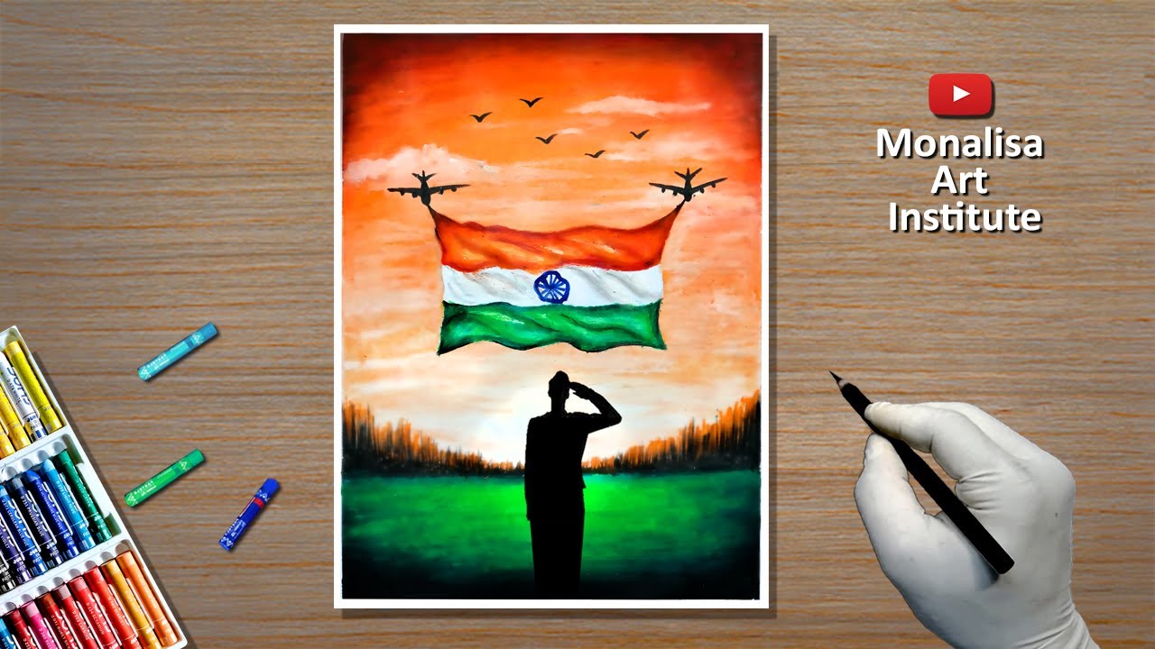 Our Pride.....Our Flag.....National Flag in 2023 | Independence day drawing,  Indian art paintings, Madhubani painting