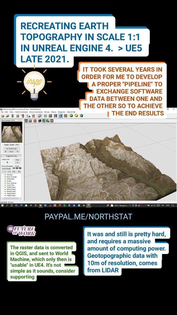 NorthstatGroup's tweet image. #EARTH #UnrealEngine #VRplanning #technology #realscale #support #photogrammetry #Photorealism #Inventions #Ideas #IdeasHappenHere #ideasworthspreading #Italy #Italia #Italien #NORGRU 
↘️
paypal.me/northstat
↗️
