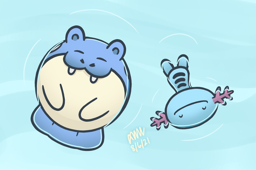 dailyspheal's tweet photo. Let's go for a swim!
#spheal #wooper #pokemon https://t.co/BjxsrLMQat
