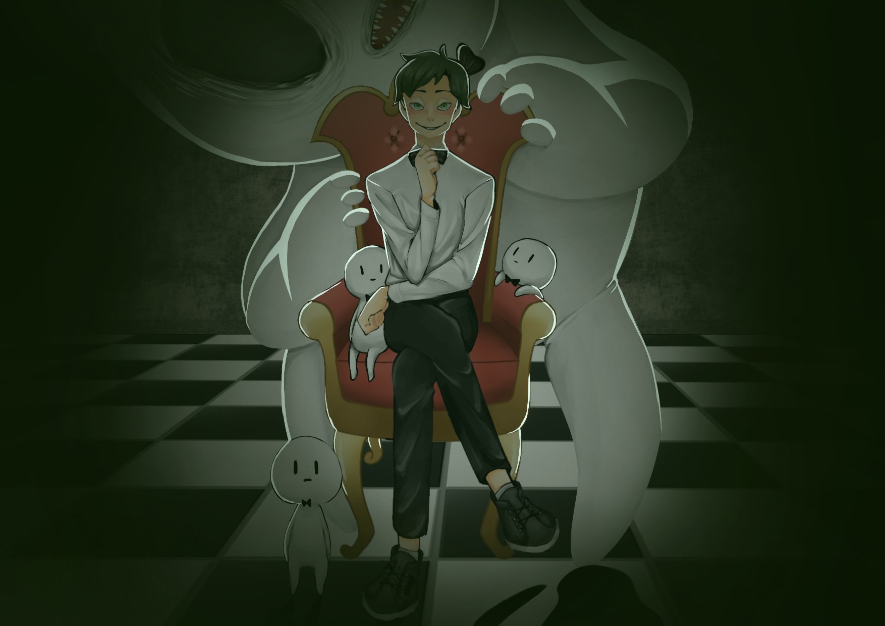 ぶっちょ ぴくとはうす イラスト Illustration ぴくとはうす ぴくとさん ゲーム実況者 白いやつ T Co Raf3jepfeu Twitter