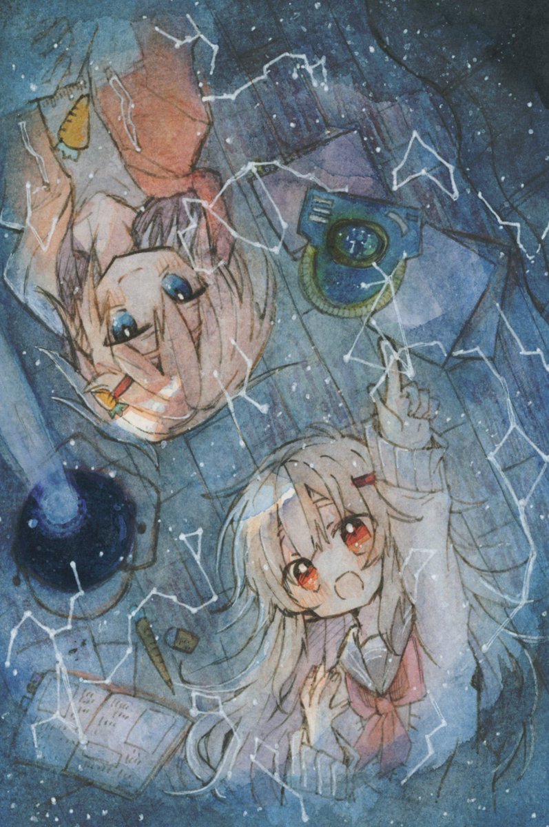 「素敵な企画だったので参加させて頂きますー!
透明水彩とコピック大好きです…!
最」|ほおずき紅(こう)のイラスト
