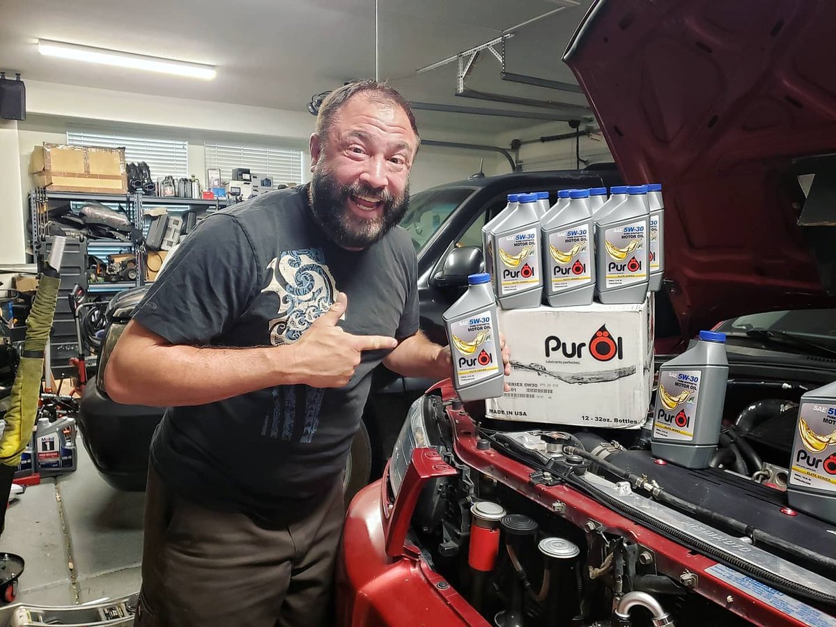 First oil change after the NEW Track Oil Pan, Oil Cooler &amp; Remote Filter! I wanted the best &amp; a few friends that race recommended <a href="/PurolUSA/">Purol Lubricants USA</a> 😎 Stoked to try it out so I picked up 2 cases &amp; now my lil <a href="/thesubiesociety/">The SUBIE Society</a> Foz can get pampered the way she should! Thanks So Much Puröl!