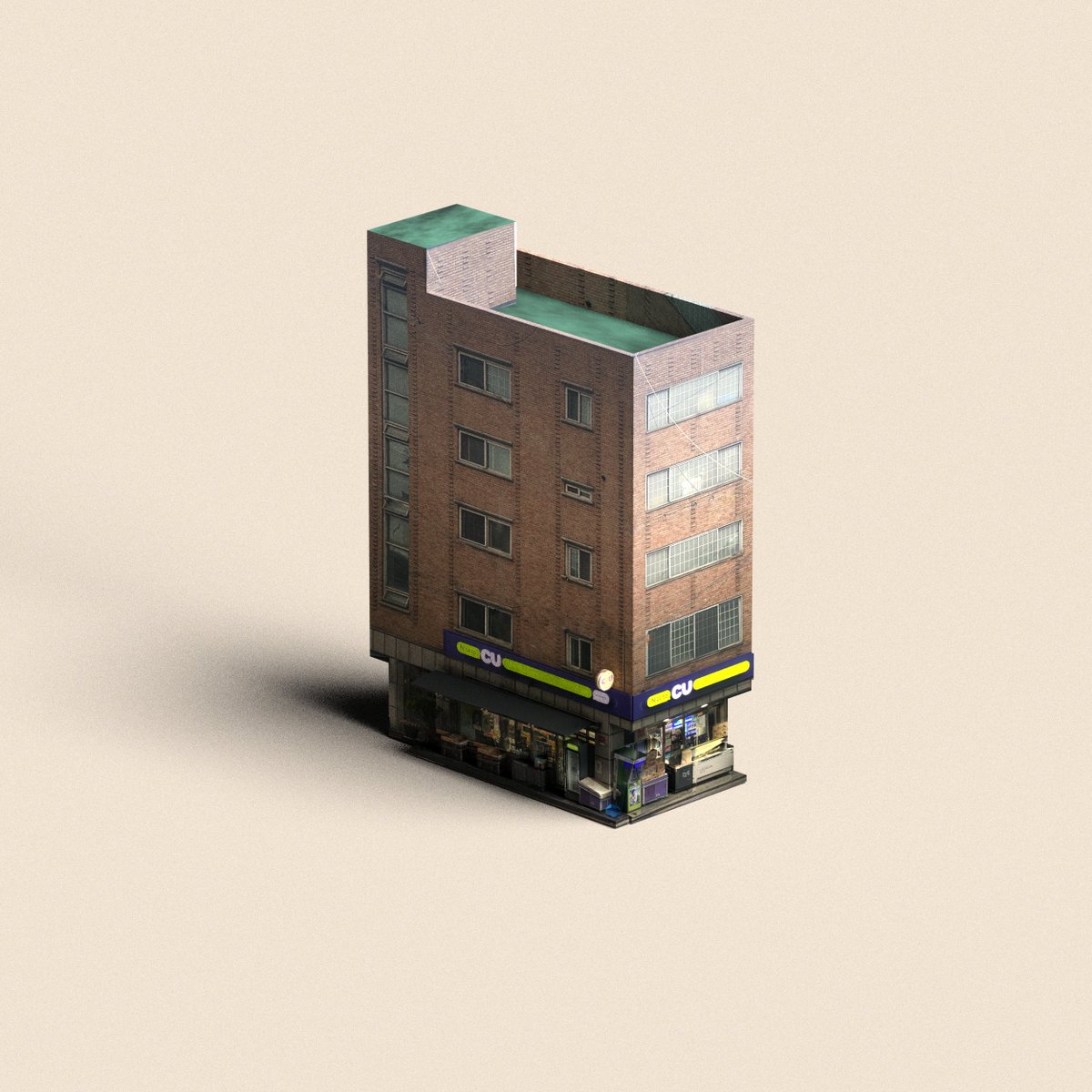 MainFlorence's tweet photo. Tiny buildings. 3D scanned with phone and constructed in Cinema 4D. #3D #3dmodeling #nftart https://t.co/FKvr1uIVkX