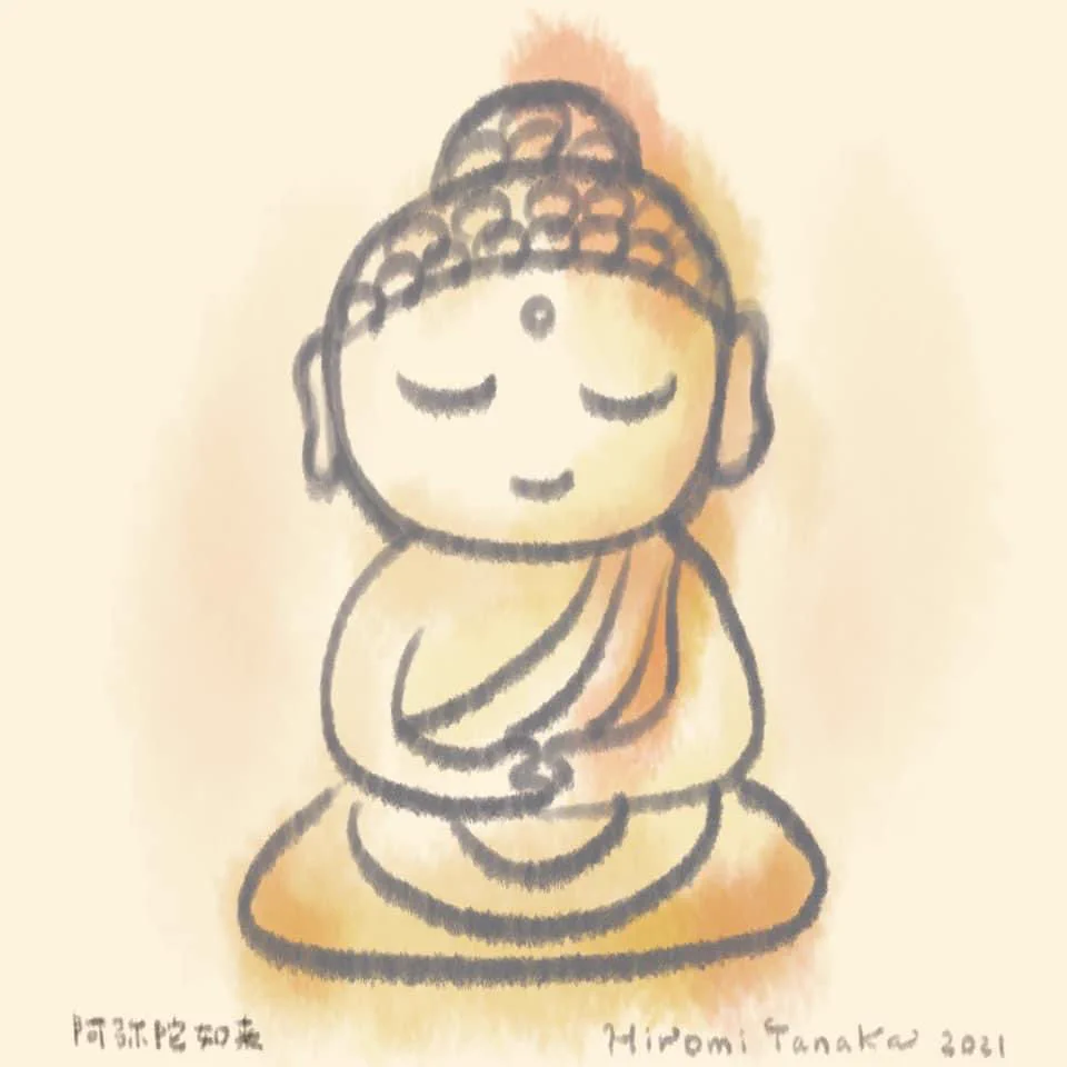 手描き 幸福の仏像 墨絵 B4サイズ E8KmPTbUUAob1h4?format=webp&