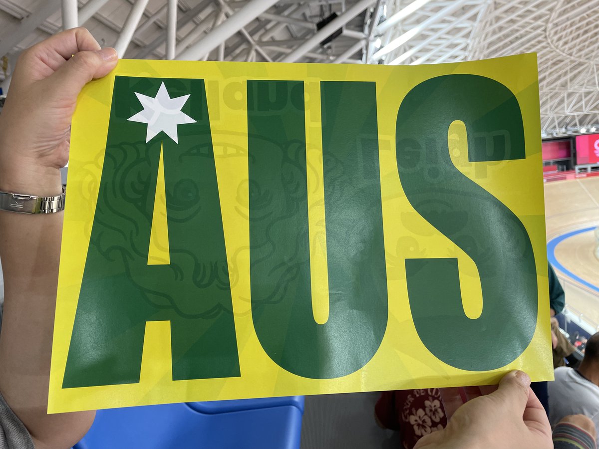 piyosaaaaaaaaan's tweet photo. Go Go Australia!! #Tokyo2020 #自転車トラック #CyclingTrack #AussieCycling https://t.co/uZyjBJYUWj