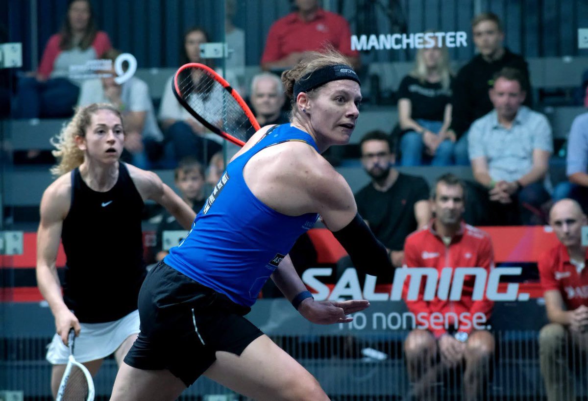 It's a third National title for SJ !!

[1] Sarah-Jane Perry (Eng) 3-1 Georgina Kennedy (Eng)9-11, 11-4, 11-8, 11-6 (39m)