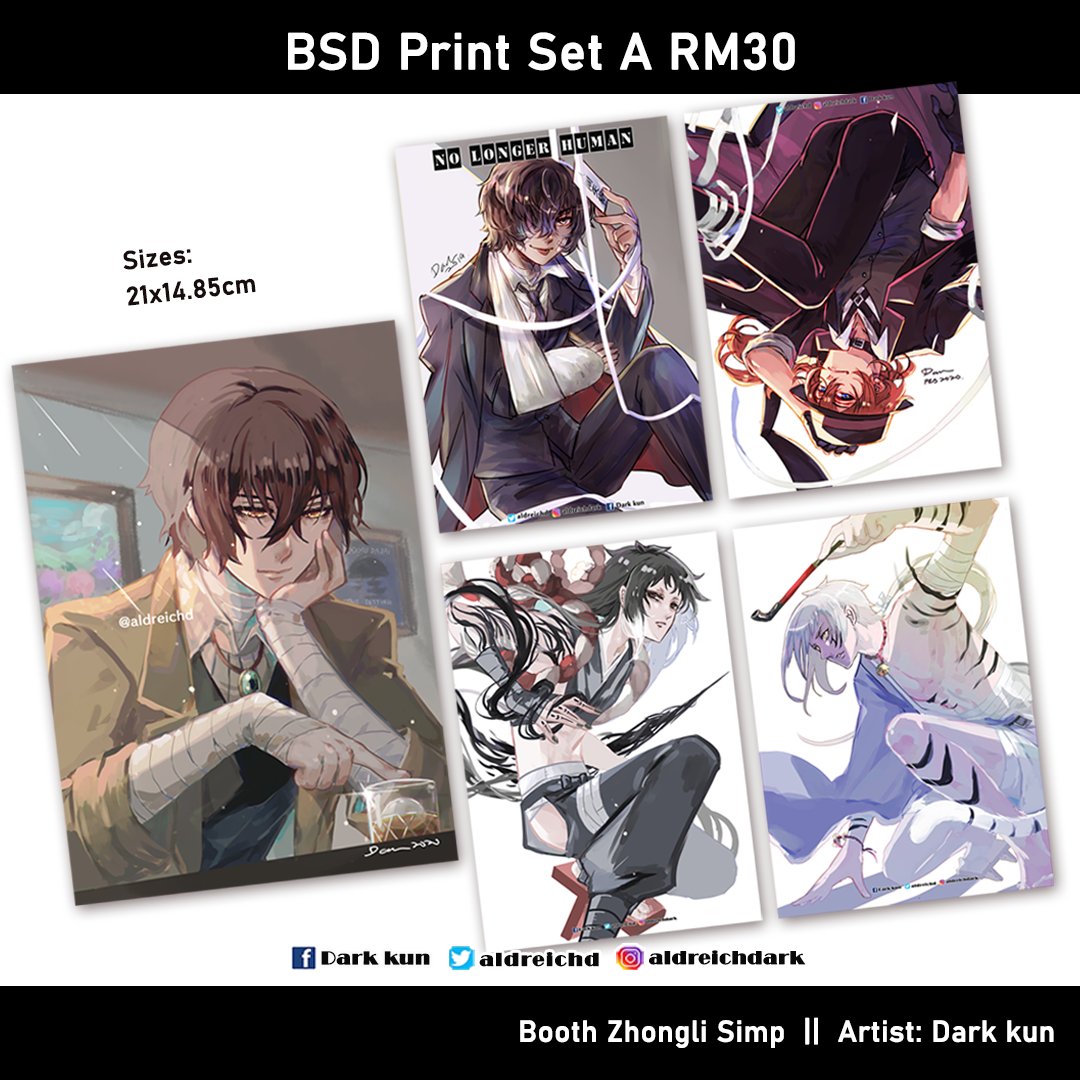 Animangaki Online catalogue 2/5
Retweets are much appreciated~

#amgonline2021 #FGO #fategrandorder #arknights #bsd #bungostraydogs #skk #soukoku #sskk 