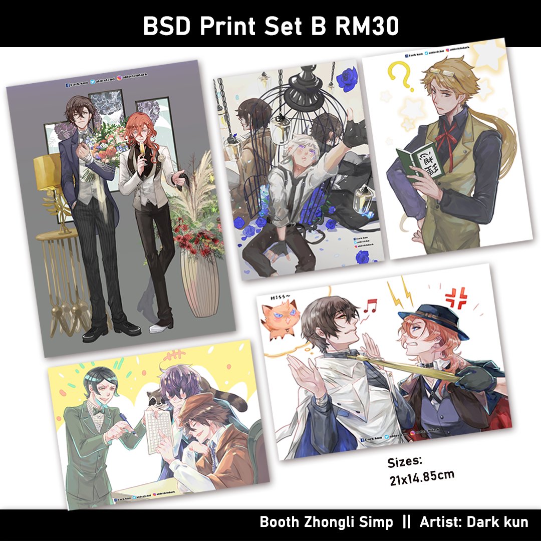 Animangaki Online catalogue 2/5
Retweets are much appreciated~

#amgonline2021 #FGO #fategrandorder #arknights #bsd #bungostraydogs #skk #soukoku #sskk 