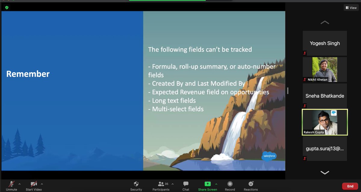 <a href="/rakeshistom/">Rakesh Gupta</a> with an awesome presentation on Field Audit Trail