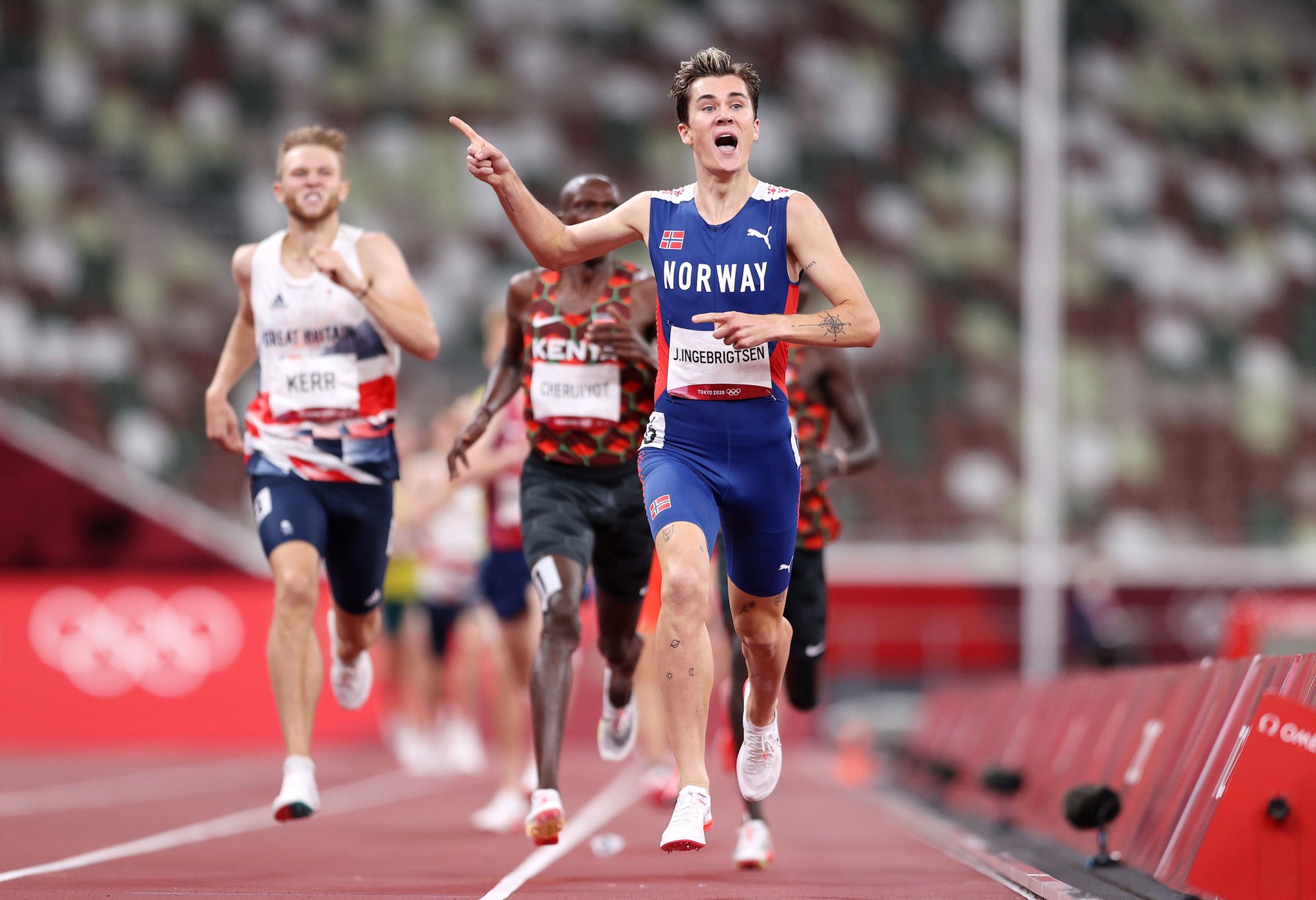 ワールドアスレティックス・世界陸連 on Twitter "1500M オリンピック 記録！ インゲブリクトセン🇳🇴328.32 本人もこの表情😤😤🔥🔥 https//t.co