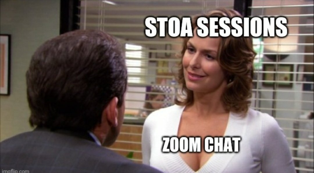 Teachings not just from the industry experts but intra cohort as well
Multi tasking skills really being sharpened with every <a href="/StoaHQ/">Stoa</a> session