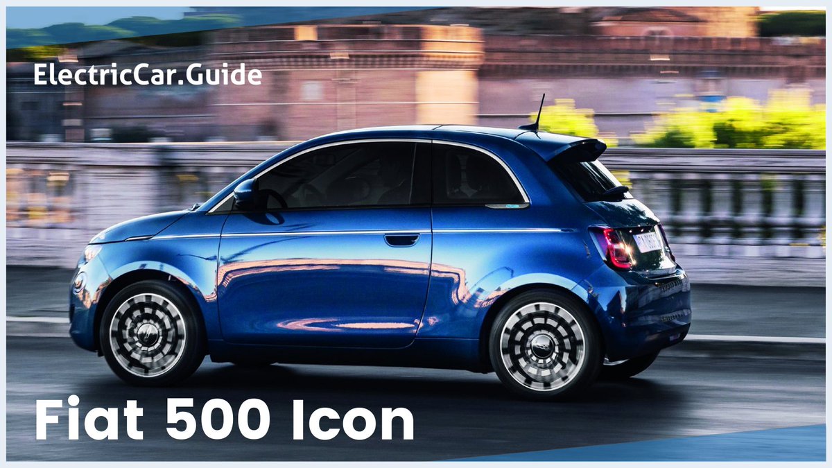 ecarguide's tweet photo. 🔌  This little gem competes with the Seat Mii, Mini EV, and the Renault Zoe - but why is it the better choice? 

👉  Well for one, it is only £25,495 brand new. 

🍃  With 199 miles of range, 5 seats, and 0-60 in 9 seconds - it is potentially the ultimate #supermini.

@fiat #500 https://t.co/AElzKqKUMR