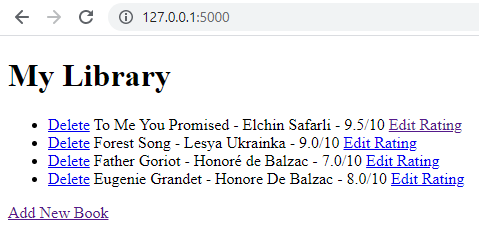 Vlada_Babich's tweet photo. Day 64 is completed.
Virtual Bookshelf done📚

#100DaysOfCode 
#pythonlearning https://t.co/njm1Wz4JK8