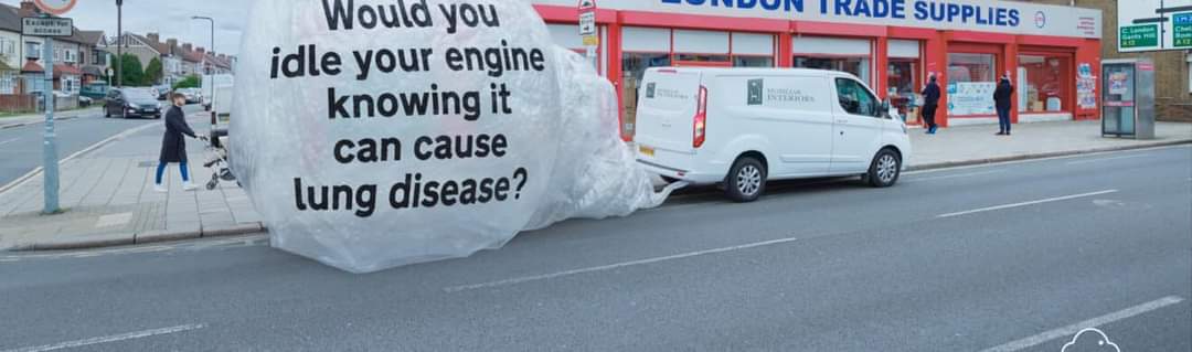 SE6Steve's tweet photo. Still happy to sit idling your fossil fuel burning car?
@rosamund_ElsFdn @AirFairy04 @cleanairforall2 @CleanAirLondon https://t.co/pj9KuRYSGI