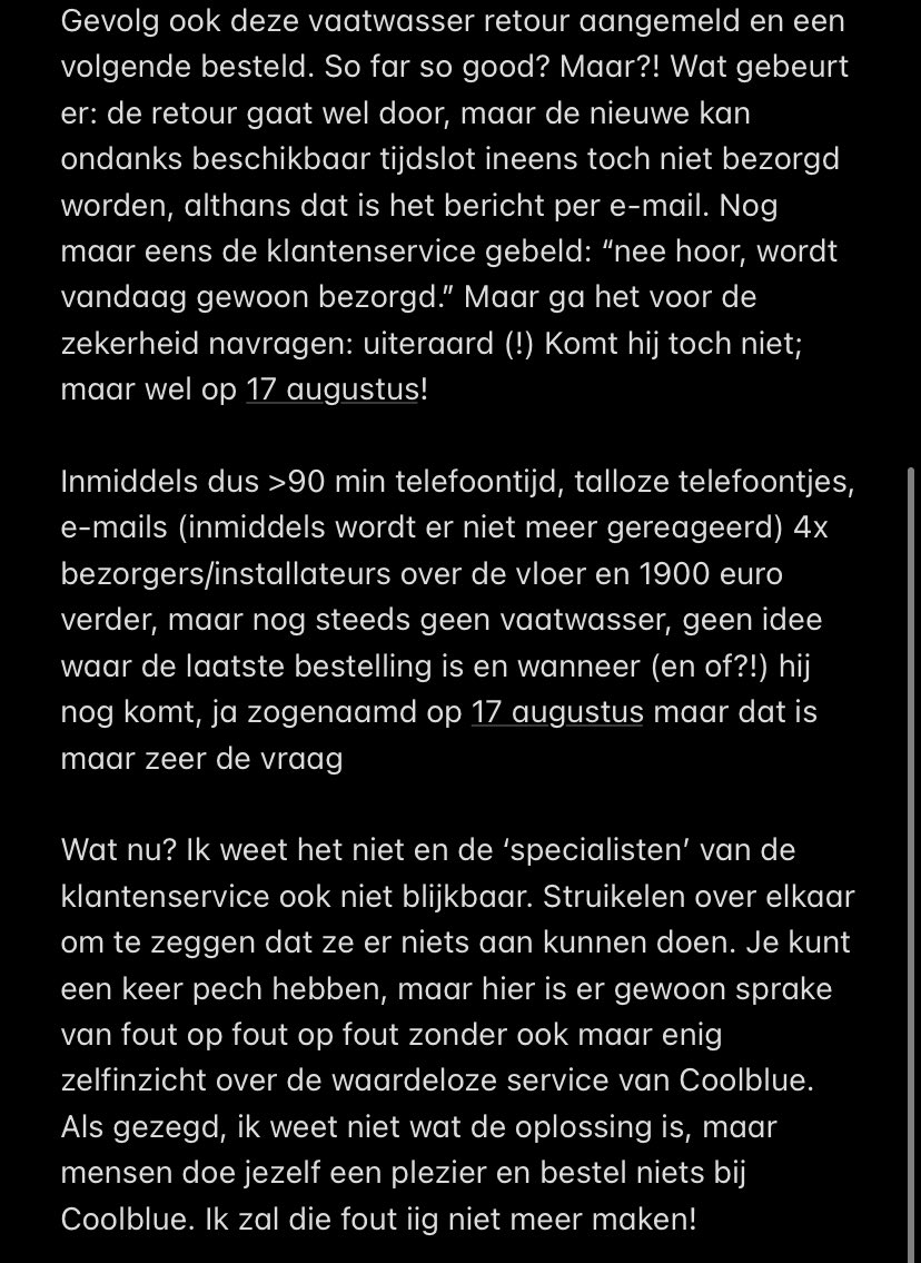 SpaetgensB's tweet photo. @Coolblue_NL Doe jezelf een plezier en blijf weg bij @Coolblue @Coolblue_NL ; normaal doe ik dit niet zo, maar ik zie geen andere optie, dan om anderen “te beschermen” https://t.co/fzkW8jhWfI
