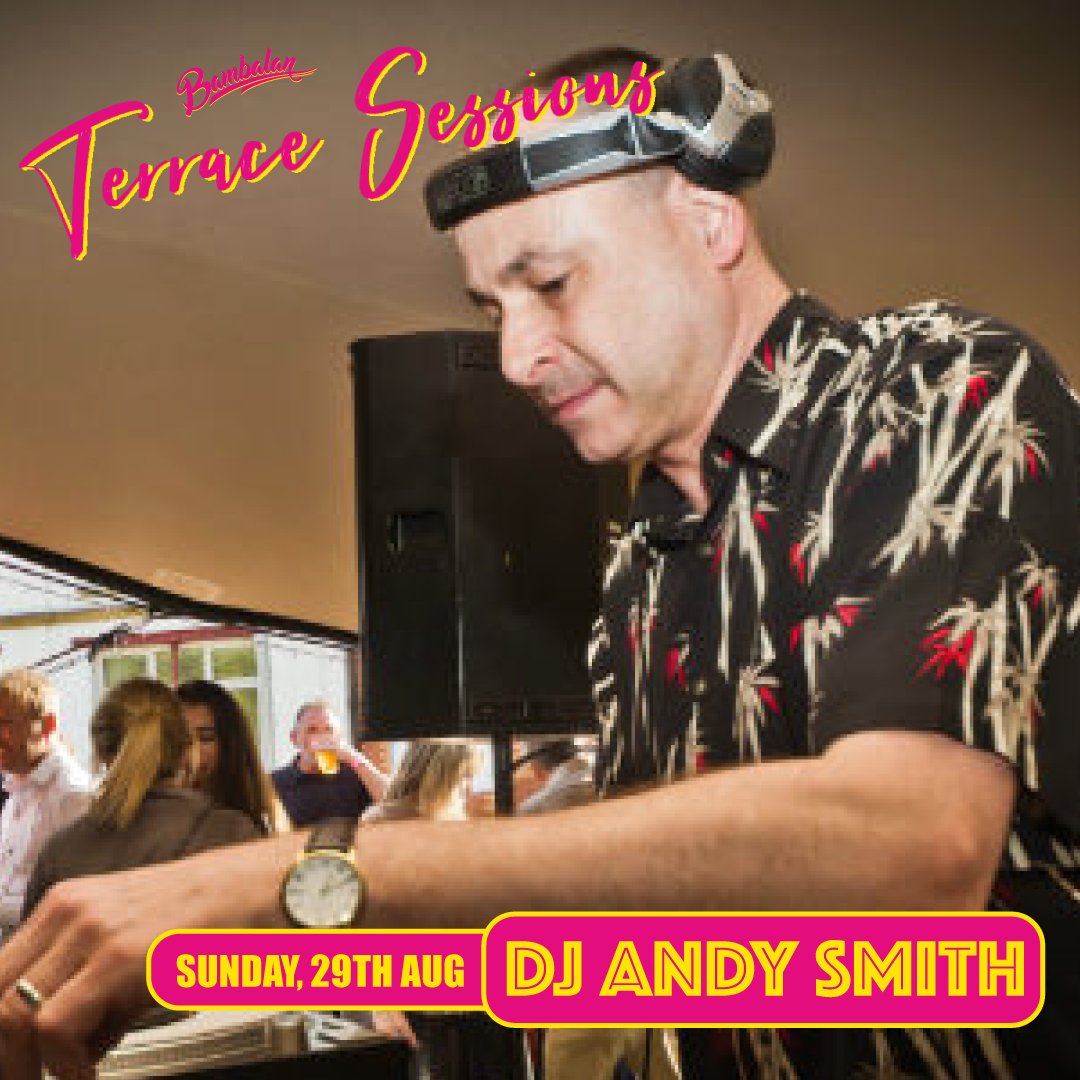Celebrate the August Bank Holiday Sunday in style with a Bambalan day party on the terrace, headlined by musical legend and ex Portishead DJ Andy Smith back to the terrace for another huge alfresco day party!! 🕺🙌

Tickets are £30 and available here --> bit.ly/3f9uvBZ