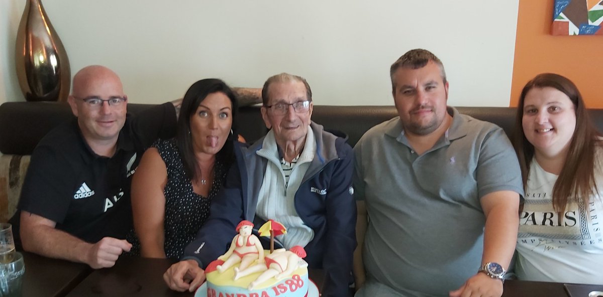 MammiPugh's tweet photo. Happy 88th Birthday Grandsha! 🎂 #NeuaddwenAberbargoed #TwoFatLadies88 https://t.co/6PWFdMDbKs